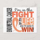 私の人生最大の闘い 子宮内膜がん ポストカード (正面)