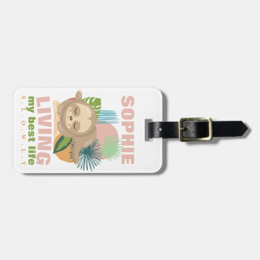 私の人生最高のを可愛いナマズおもしろい ラゲッジタグ (正面横)