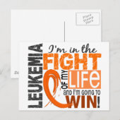 私の人生白血病との闘い ポストカード (正面/裏面)