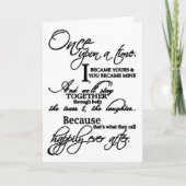 ****私の人生****幸せな記念日 カード (正面)