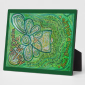 私の人生、私の選択グリーンエンジェル絵画のプラーク フォトプラーク (側面)