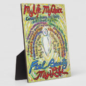 私の人生、私の選択ホワイトエンジェル絵画のプラーク フォトプラーク (側面)