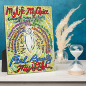 私の人生、私の選択ホワイトエンジェル絵画のプラーク フォトプラーク (側面)