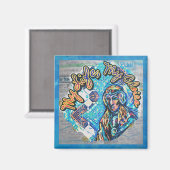 私の人生、私の選択。プリンセスのような女性とフラクタル マグネット (正面/裏面)