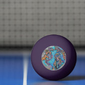 私の人生、私の選択。プリンセスのような女性とフラクタル 卓球ボール (ネット)