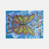 私の人生、私の選択"糖尿病のカスタム毛布 フリースブランケット (正面(横))