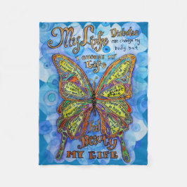 私の人生、私の選択"糖尿病のカスタム毛布 フリースブランケット