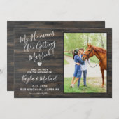 私の人間がペット素朴の馬と結婚結婚 セーブザデート (正面/裏面)