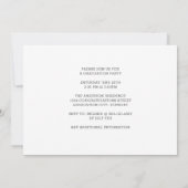 私の人間が卒業しました 面白い犬 2021年 写真 卒業 招待状 (裏面)