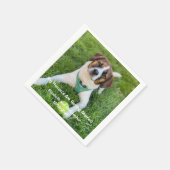 私の人間が結婚している婚約写真 スタンダードカクテルナプキン (角)