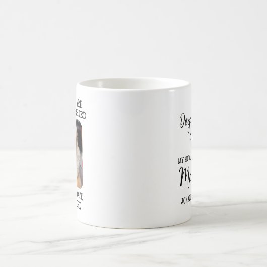 私の人間が結婚するよ！ 日程を保存してね コーヒーマグカップ (中央)