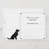 私の人間が結婚 – 犬セーブ・ザ・デート 招待状 (裏面)