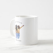 私の人間になってくれてありがとう |友最高の人 コーヒーマグカップ (正面左)