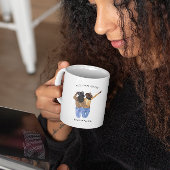 私の人間になってくれてありがとう |友最高の人 コーヒーマグカップ