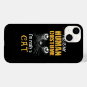 私の人間のコスチューム猫ハロウィーンの衣装 Case-Mate iPhoneケース (裏面 (横))