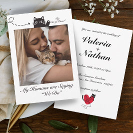 私の人間はことわざWe do Cat Photo 招待状