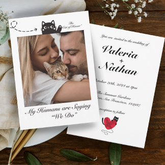 私の人間はことわざWe do Cat Photo 招待状