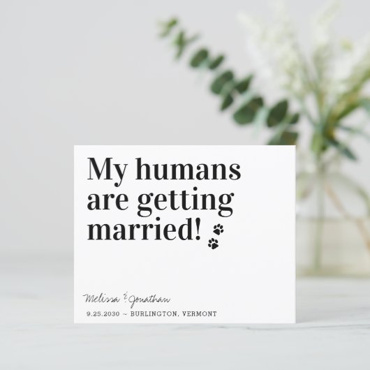 私の人間は既婚犬のQRコード結婚を取得している (スタンド正面)