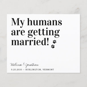 私の人間は既婚犬のQRコード結婚を取得している
