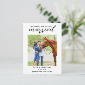 私の人間は日付を除いて結婚している馬を取得している 案内ポストカード (スタンド正面)
