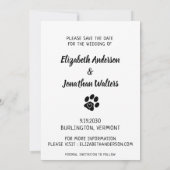 私の人間は犬と結婚してい結婚る セーブザデート (裏面)