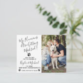 私の人間は犬と結婚してい結婚る 案内ポストカード (スタンド正面)