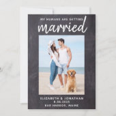 私の人間は犬と結婚素朴してい結婚る セーブザデート (正面)