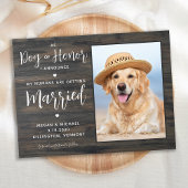 私の人間は犬と結婚素朴してい結婚る 案内ポストカード