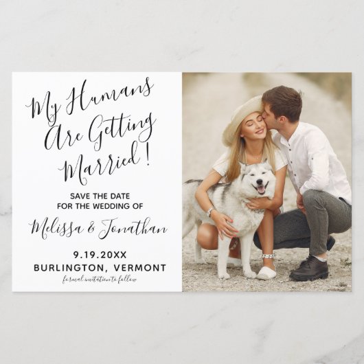 私の人間は犬の結婚の予算結婚を得ている (正面)