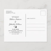 私の人間は犬ペットと結婚し結婚てい救る 案内ポストカード (裏面)