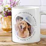 私の人間は結婚しているカスタム犬の写真 コーヒーマグカップ<br><div class="desc">あなたの祝婚約とドッグの結婚式は、これらのの写真と一緒に日を保存します与えと、私の人間が結婚している…日付を保存する'コーヒーマグ。写真カスタマイズと名お気に入りの前と日付。COPYRIGHT © 2020 Judy Burrows,  Black Dog Art - All Rights Reserved.私の人間は結婚しているカスタム犬の写真コーヒーマグ</div>