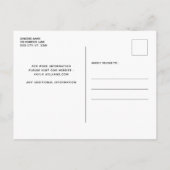 私の人間は結婚しているペットの写真犬 案内ポストカード (裏面)