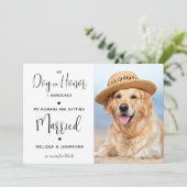 私の人間は結婚しているペット犬の写真を撮っている 招待状 (スタンド正面)