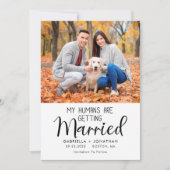 私の人間は結婚している犬の写真結婚の セーブザデート (正面)