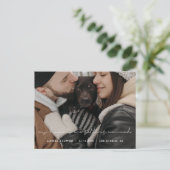 私の人間は結婚している犬の写真 案内ポストカード (スタンド正面)
