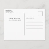 私の人間は結婚している – シンプル犬結婚の 案内ポストカード (裏面)