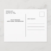 私の人間は結婚しモダンてい結婚る 案内ポストカード (裏面)