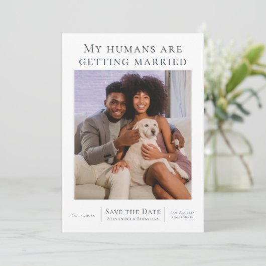 私の人間は結婚し結婚ていパーソナライズされたる セーブザデート (スタンド正面)