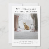 私の人間は結婚し結婚ていパーソナライズされたる セーブザデート (正面)