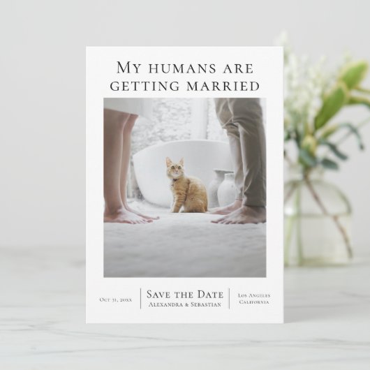 私の人間は結婚し結婚ていパーソナライズされたる セーブザデート (スタンド正面)