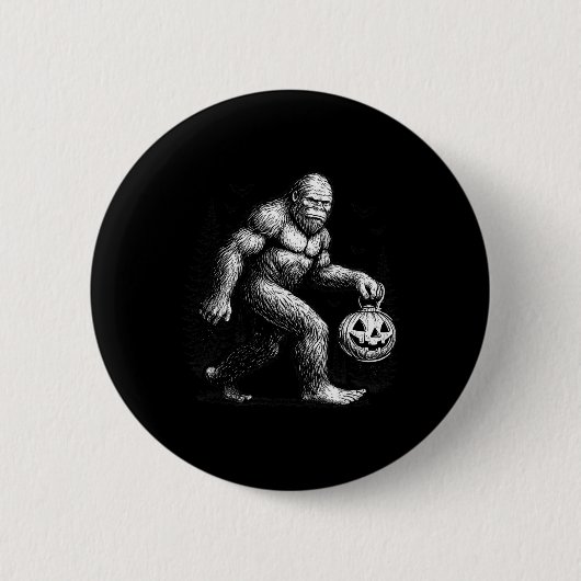 私の人間ウォーン ハロウィン 怖くない 缶バッジ (正面)