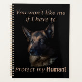 私の人間保護のドイツの羊飼い プランナー手帳 (正面)