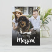 私の人間達が結婚する結婚式招待状 セーブザデート (スタンド正面)