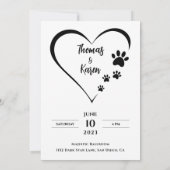 私の人間達が結婚する結婚式招待状 セーブザデート (裏面)