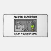 私の人間関係は全て量子州 デスクマット (正面)