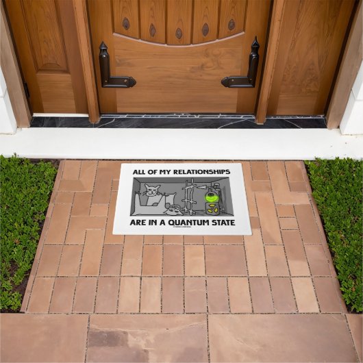 私の人間関係は全て量子州 ドアマット (室外)