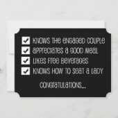 私の介添人になってくれますか？あなたの為の質問 招待状 (正面)