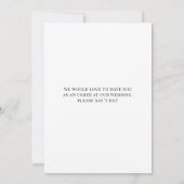 私の介添人になってくれますか？タキシードのプロポーズカード 招待状 (裏面)