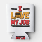 私の仕事が大好きなスクールバスドライバー 缶クーラー (裏面)