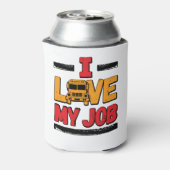 私の仕事が大好きなスクールバスドライバー 缶クーラー (缶裏面)